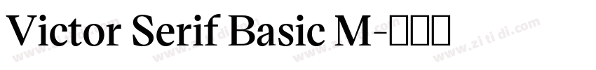 Victor Serif Basic M字体转换
